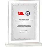 ODAK KUPA - Cam Plaketler - CM-087-M B - 18x21 cm