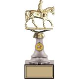 Odak Kupa - Figürlü Kupalar - At / Binici Figürlü Kupalar Fg-010 B - 26 Cm