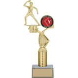 Odak Kupa - Figürlü Kupalar - Masa Tenisi Kadın Figürlü Kupalar Fg-015 C - 34 Cm