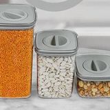 Odavar Saklama 3 Parçalı Plastik Kapaklar | BPA İçermeyen, Sızdırmaz Gıda Kabı, Şeffaf