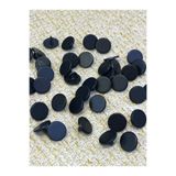 ODDA TASARIM ATÖLYESİ 30 Adet 11 mm Siyah Metal Düğme – Hobi, DIY, Örgü, Triko ve Gömlek İçin Küçük Boy Düğme
