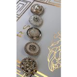 ODDA TASARIM ATÖLYESİ METALİZE B.E.Y.M.E.N İNCİ VE TAŞLI GOLD KOMBİN DÜĞME