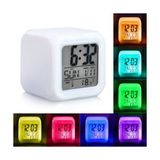 oddity 7 Renk Xxl Alarmlı Dijital Küp Lcd Işıklı Saat 8x8x8 Cm Xxl Çocuk Odası Hafıza Pilli