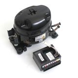 Oddity Araç İçi Buzdolabı Kompresörü 12V 24V QDZY35D R600a Karavan Tekne Kamyon Mini Buzdolabı Soğutma Kompresör Seti Kontrol Modülü Dahil