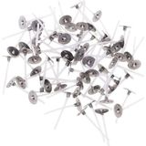 Oddity Tealight 35 mm Mum Fitili – 100 Adet Metal Tabanlı Kısa Fitil