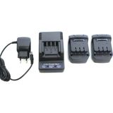 Oddity Toua Fixpro GSN40 / GFN3490CH / GSN50 / DCG72D-600 Batarya 2 Adet + Şarj Cihazı Set Betona Gazlı Çivi Çakma Tabancası