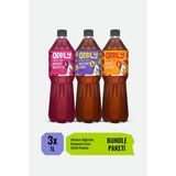 ODDLY Efsane Üçlü Bergamot & Limon-Hibiskus & Böğürtlen Iceıce Şeftali & Roobios - 3x1 Litre Soğuk Çay - 0