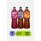 ODDLY Efsane üçlü Bergamot & Limon-Hibiskus & Böğürtlen IceIce Şeftali & Roobios - 3x1 litre Soğuk Çay