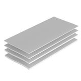 Oddtone 14.8 W/mK Termal Ped, 50x90mm (0.5mm+1mm+1.5mm+2mm) Yüksek Verimli Termal İletkenlik, Dizüstü Soğutucu CPU GPU SSD RAM Soğutucu için Isıya Dayanıklı Silikon Termal Pedler 4 Paket