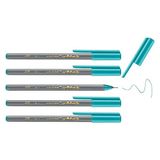 Odea 0.3 mm Uçlu Turkuaz Fineliner Kalem - 5 Adet - 1