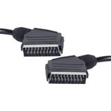 Odea 1.2 Metre Poşetli 7 mm Siyah Scart Scart Kablo - 1-Siyah