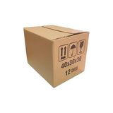 Odea 12 Desi Çift Oluklu Karton Koli 40X30X30 cm 10 Adet