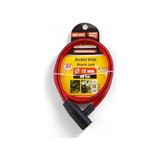 Odea 12 mm x 80 cm Çelik Halatlı Asma Kilit – Bisiklet, Motosiklet, Scooter Güvenlik Kilidi + 2 Anahtar - 0 - 2 Yaş - 001 - Beyaz