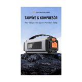 Odea 12V 2000A 20000MAH Akıllı Akü Takviye Cihazı ile Hava Kompresörü