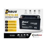 Odea 12V 7AMPER Alçak Motosiklet Aküsü (Ebatlar: 150 * 87 * 94MM)