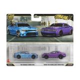 Odea 1:64 Hot Wheels Premium Car Culture 2'li Paket 2018 Dodge Challenger Srt Demon - 2015 Dodge Charger Srt HBL96 - JHW47