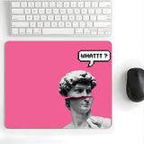 Odea 18X22 cm Desenli Baskılı Mouse Pad Kaymaz Kauçuk Taban Ofis ve Home Ofis Kullanımına Uygun Komik Yazılı Tasarım Yüksek Baskı Kaliteli Küçük Boy Masaüstü Mouse Pedi Bilgisayar Laptop Aksesuarı (Whattt)
