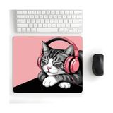 Odea 18X22 cm Desenli Baskılı Mouse Pad Kaymaz Kauçuk Taban Ofis ve Home Ofis Kullanımına Uygun Komik Yazılı Tasarım Yüksek Baskı Kaliteli Küçük Boy Mouse Pedi Bilgisayar Laptop Aksesuarı (Sleepy Cat) - Ahşap