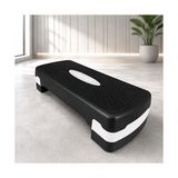 Odea 2 Kademeli Ayarlanabilir Step Tahtası, Kaymaz Yüzeyli Aerobik Step Platformu, Evde Fitness Kardiyo Egzersiz Aleti, Pilates ve Spor Antrenman Basamağı, 68 x 29 x 10/14 cm