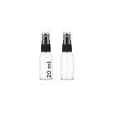 Odea 20 ml Kapaklı Sprey Şişesi 20 cc Fısfıs Kolonya Dezenfektan Cam Şişe 2 Adet (Şeffaf Şişe | Siyah Sprey, 20 Ml) - 0-Koyu Mavi - 1 Adet