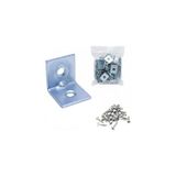 Odea 25 Adet, L Tipi Metal Köşebent, 16X16X16MM, Vida Dahil, Mobilya Dolap Raf Montaj Bağlantı Aparatı, 2mm Kalınlık, Gümüş Renk