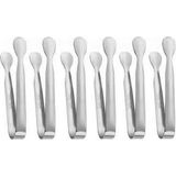 Odea 304 Çelik 6 Adet Mini Silver 11 Cm. Buz ve Şeker Maşası CIN624BY-6
