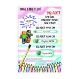 Odea 342 Adet Mcraft Temalı Okul Etiketi Sticker Kalem Etiket Defter Etiket Kişiye Özel Isim Etiket - 1 - 0