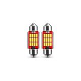 Odea 36MM C5W Sofit LED Ampul, Beyaz, Canbus Arıza Lambası Yakmaz, Plaka ve Tavan Lambası Için, 2 Adet - Amber