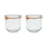 Odea 370 ml Cam Kavanoz, 2'li Set, Çok Amaçlı Kullanım - 001-Renkli - 1 Adet - 0,21 L