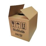 Odea 40X30X30 cm Boyutunda 12 Desi Çift Oluklu Karton Koli, 10 Adet