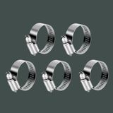 Odea 5 Adet Hortum Kelepçesi Tork Ayarlı 10X16 mm Paslanmaz Çelik Boru Metal Kelepçe Ayarlanabilir Klips