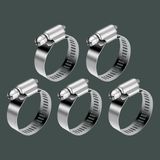 Odea 5 Adet Hortum Kelepçesi Tork Ayarlı 23X35 mm Paslanmaz Çelik Boru Metal Kelepçe Ayarlanabilir Klips