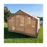 Odea 6-8 Kişilik 4 Mevsim Soba/vebasto Çıkışlı 420D Oxford Şişme Kamp Çadırı – Pompalı, 300X240X215 cm