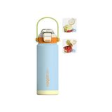 Odea 750 ml Tek Kapak Çift Kullanım Pipetli Rahat Içim Kulplu Paslanmaz Çelik Termos FF1108-750ML Mavi