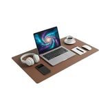 Odea 90X40 Xl Deri Mouse Pad,ofis,masa Matı Sümen,konforlu Mouse Pad,çift Yönlü (Kahverengi) - Ahşap