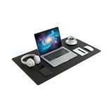 Odea 90X40 Xl Deri Mouse Pad,ofis,masa Matı Sümen,konforlu Mouse Pad,çift Yönlü (Siyah) - Ahşap