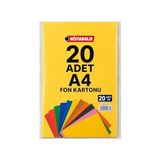 Odea A4 Renkli Fon Kartonu 23X34 10'lu (2'li Paket) 10 Renk