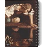 Odea A5 Spiralli Defter, 100 Sayfa Çizgisiz Tasarım, Caravaggio Temalı