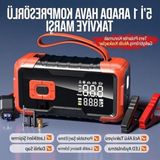 Odea Acil Durumlar Için 5'i 1 Arada Şarjlı Akü Takviye Cihazı ve Kompresör