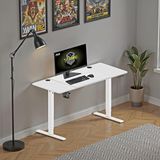 Odea Adore Mobilya Adore Gaming Maestro-X Yükseklik Ayarlı Oyuncu Masası - Beyaz 140X72-117X60 cm