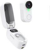 Odea Akaso Snapx 4K/60FPS 20MP Wi-Fi Mini Aksiyon Kamera,taşınabilir Vücut Kamerası, Giyilebilir Video Kaydedici, Su Geçirmez, App Kontrollü, Ipx7, 36GRAM, 74×56×30MM - Ahşap