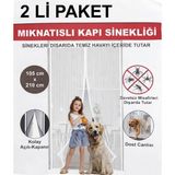 Odea Aksu Beyaz Mıknatıslı Kapı Sinekliği 105X210CM (2'li Paket)