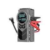 Odea Akü Takviye Cihazı ve Dijital Hava Kompresörü - 8000MAH Taşınabilir Lastik Şişirme Pompası, Akıllı Koruma Klipsli LED Fenerli Oto Acil Durum Seti (Taşıma Torbası Hediye)