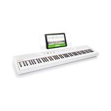 Odea Alesis Recital White Dijital Piano Klavye, Elektronik Org, 88 Tuşlu Yeni Başlayanlar Için Yarı Ağırlıklı Tuşlu, Dahili Hoparlörlü ve Piano Dersli - Ahşap
