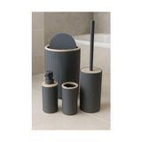 Odea Arvale Quardi Banyo Seti Modern Çizgili - 7 L Kova 4 Parça Banyo Çöp Kovası ve Aksesuar Seti