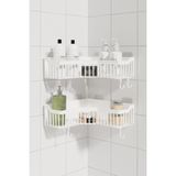 Odea Ata Home Banyor Köşe Yapışkanlı Banyo Rafı, 2'li Banyo Düzenleyici, Duvar Duş Rafı Bany Organizer Şampuanlık