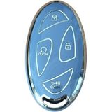 Odea Autohan Keys Nano Anahtar Kılıfı, Tucson, Ioniq ve Kona ile Uyumlu, 5 Butonlu, Gri Gümüş - 12M-Krem