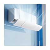 Odea Ayarlanabilir Split Tipi Klima Hava Yönlendirici Filtre 57-96 Cm, Klima Siperliği, Çarpma Önleyici Aparat, Ayarlı Deflektör, Rüzgar Kesici, Şeffaf Dayanıklı Tasarım, Beyaz