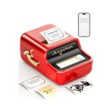 Odea B21 Etiket Makinesi Mürekkepsiz Bluetooth Etiket Yazıcısı, Küçük Işletmeler Için 2 Inç Taşınabilir Termal Yazıcı, Adres, Logo, Giyim, Posta, Mumlar, Takı, Hediye Için Etiket Yazıcısı, Kırmızı