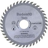 Odea BADEM10 Daire Testere Bıçağı Ahşap Kesme Testeresi 115MM 40 Diş + Matkap Aparatı